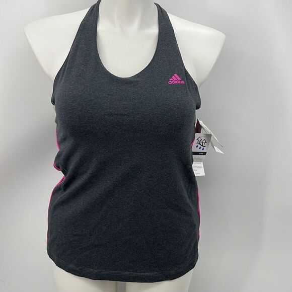 Adidas CS strappy heather gray tennis tank XL - Picture 1 of 4